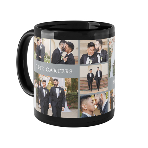 Gallery of Twelve Text Mug, Black, , 11oz, Multicolor, multi