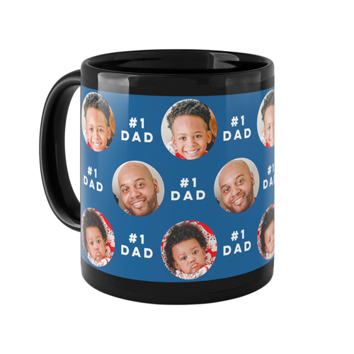 My Number One Mug, Black, , 11oz, Blue, blue yonder