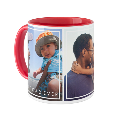 Simple Frames Mug, Red, , 11oz, White, white