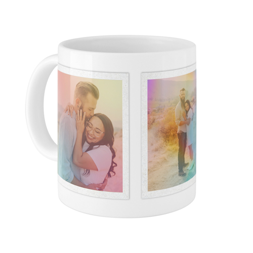 Rainbow Aura Frame Mug, White,  , 11oz, White