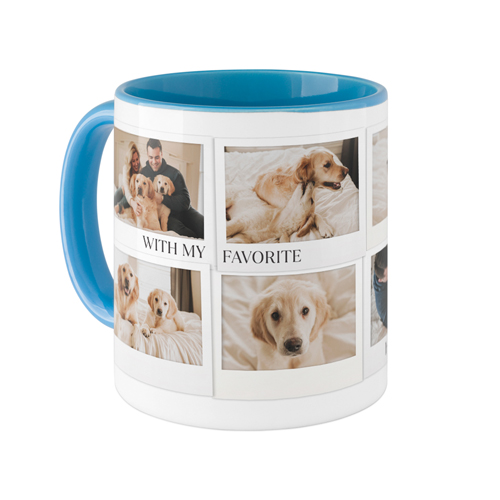 Photo Memories Mug, Light Blue, , 11oz, White, white