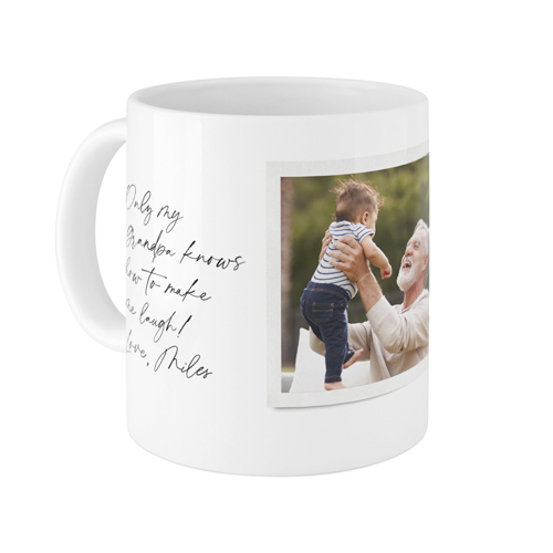 Sentimental Note Frames Mug, White, , 11oz, White, white