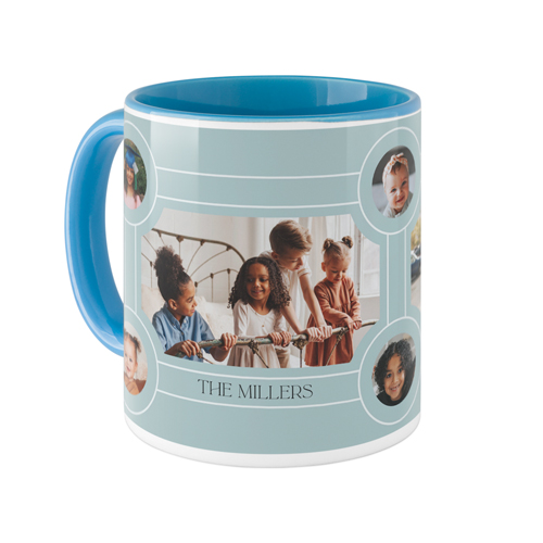 Vintage Family Tree Mug, Light Blue, , 11oz, Blue, oasis