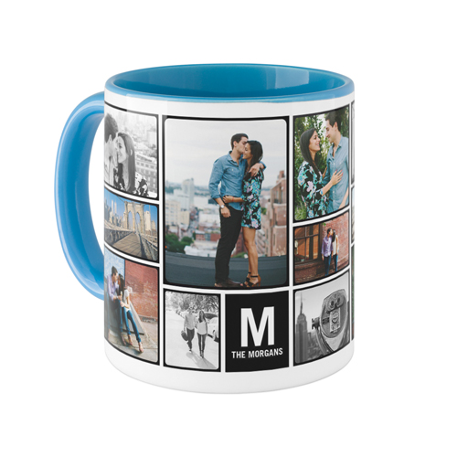 Pictogram Mug, Light Blue,  , 11oz, Black