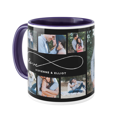 Love Infinity Mug, Blue,  , 11oz, Black