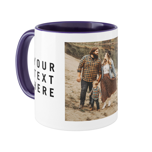 Gallery of Two Text Mug, Blue,  , 11oz, Multicolor