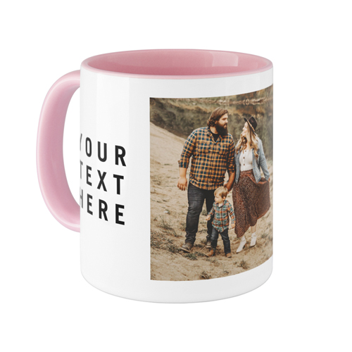 Gallery of Two Text Mug, Pink,  , 11oz, Multicolor
