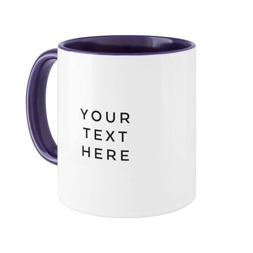 Your Text Here Mug, Blue, , 11oz, Multicolor, multi