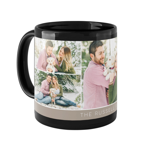 Simply Family Mug, Black, , 11oz, Brown, cafe