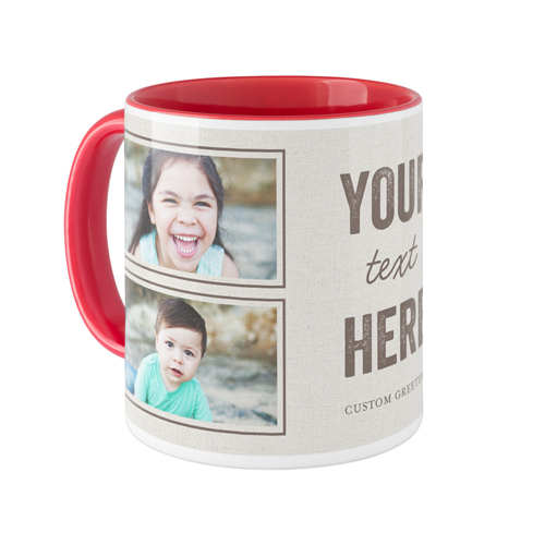 Your Own Words Mug, Red,  , 11oz, Gray