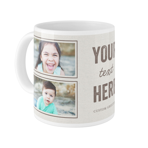 Your Own Words Mug, White,  , 11oz, Gray