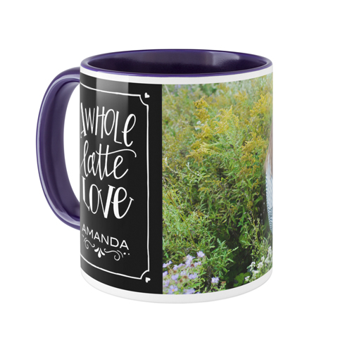 Whole Latte Love Mug, Blue,  , 11oz, Black