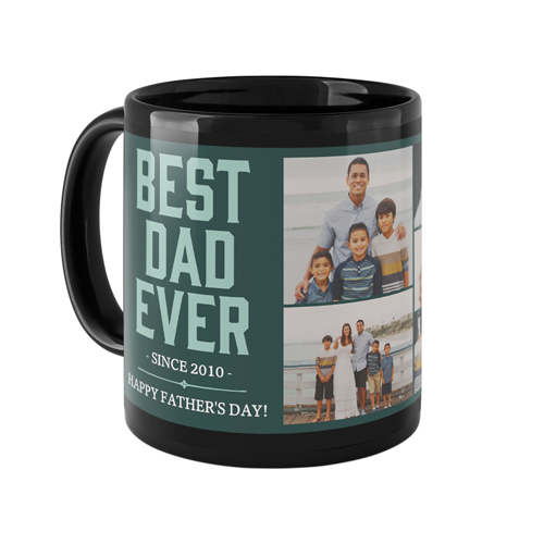 Best Dad Mug, Black,  , 11oz, Green