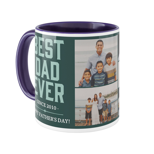 Best Dad Mug, Blue,  , 11oz, Green