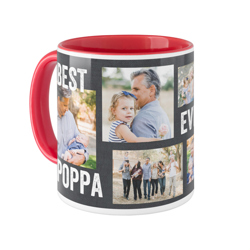 Best Ever Collage Mug, Red, , 11oz, Gray, charcoal