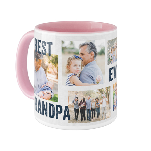 Best Ever Collage Mug, Pink,  , 11oz, Gray