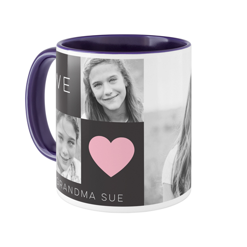 I Heart You Mug, Blue,  , 11oz, Gray