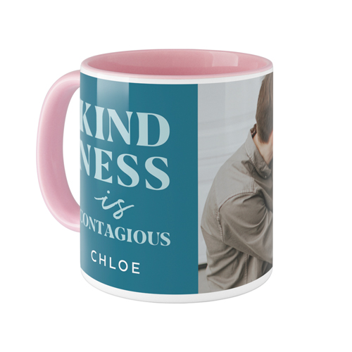 Kindness Is Mug, Pink,  , 11oz, Blue