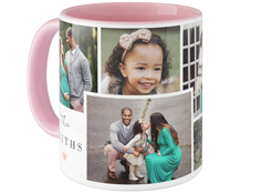 overlap family collage mug