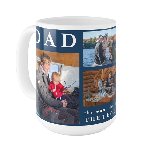 Gallery of Six Bold Mug, White, , 15oz, Multicolor, multi