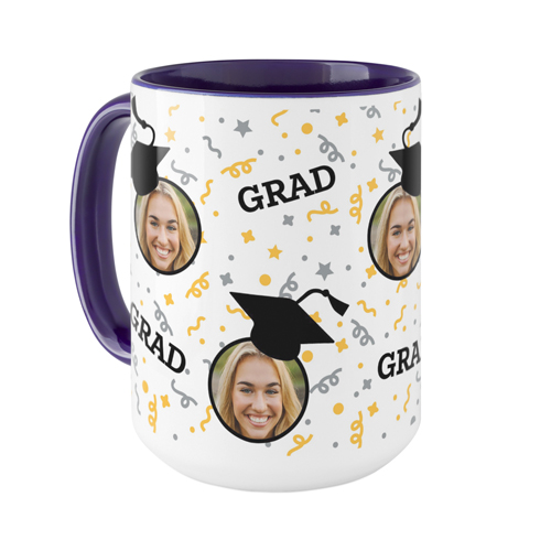 Floating Grad Mug, Blue,  , 15oz, Gray