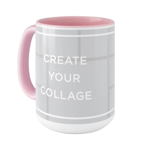 Create a Collage Mug, Pink,  , 15oz, Multicolor