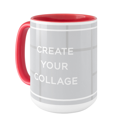 Create a Collage Mug, Red,  , 15oz, Multicolor
