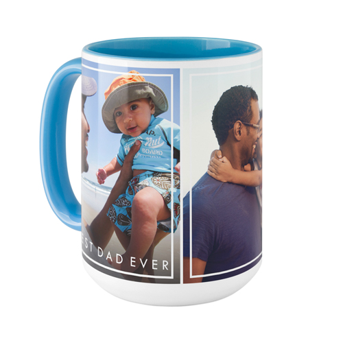 Simple Frames Mug, Light Blue,  , 15oz, White