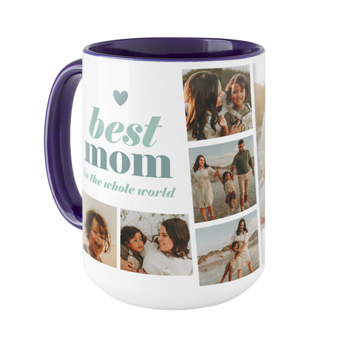 Best Mom Filmstrip Mug, Blue, , 15oz, Blue, cedar