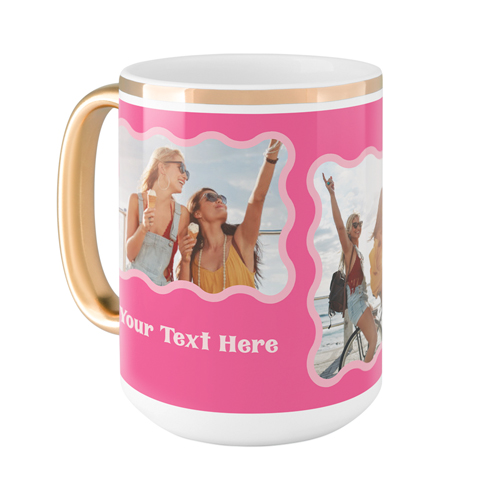 Pink And Gold Mugs