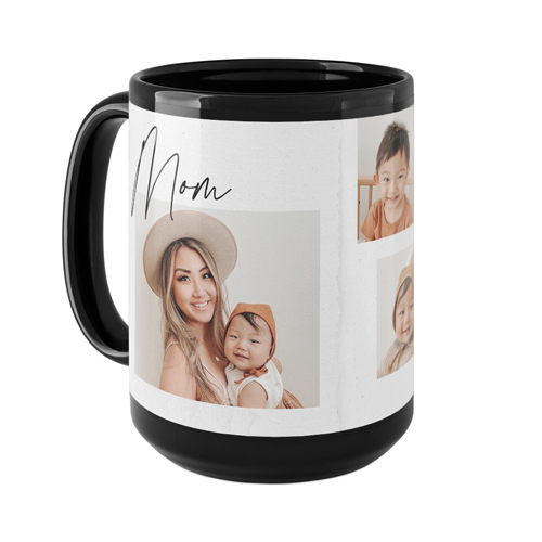 XOXO Mom Mug, Black,  , 15oz, White