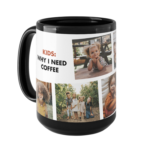 Why I Need Coffee Mug, Black, , 15oz, Multicolor, multi