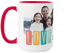 colorful love mug