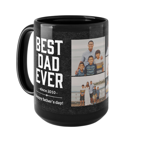 Best Dad Mug, Black,  , 15oz, Black