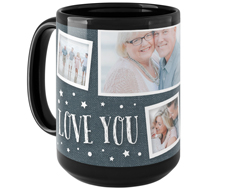 love to the moon and back denim mug