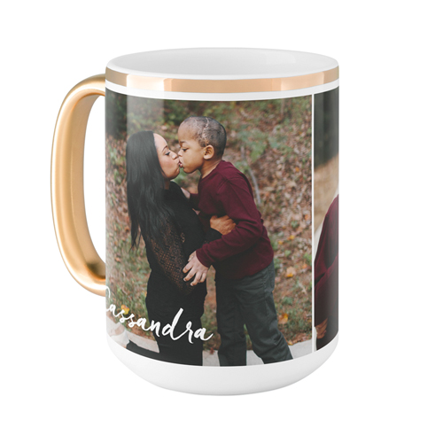 Gallery of Two Mug, Gold Handle, , 15oz, Multicolor, multi