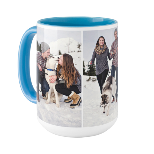 Pets Gallery of Three Mug, Light Blue, , 15oz, Multicolor, multi
