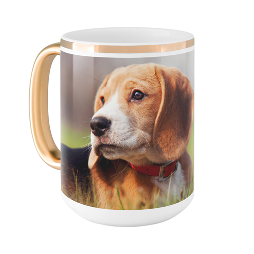 Pets Photo Gallery Mug, Gold Handle,  , 15oz, Multicolor