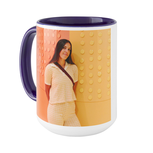 Gallery of One Text Mug, Blue,  , 15oz, Multicolor
