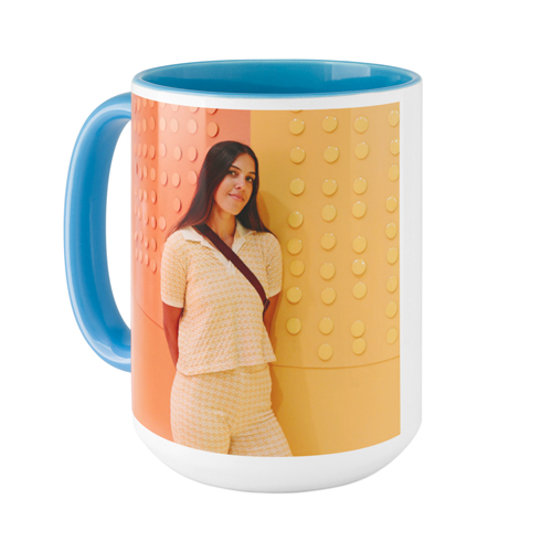 Gallery of One Text Mug, Light Blue, , 15oz, Multicolor, multi