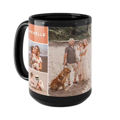 Monogram Memories Mug, Black,  , 15oz, Blue
