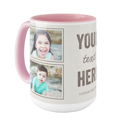 Your Own Words Mug, Pink,  , 15oz, Gray