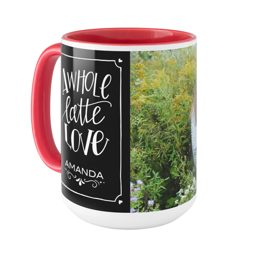 Whole Latte Love Mug, Red,  , 15oz, Black