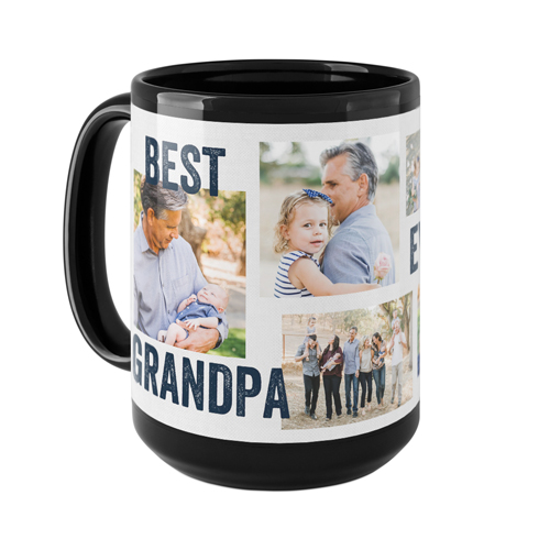 Best Ever Collage Mug, Black,  , 15oz, Gray