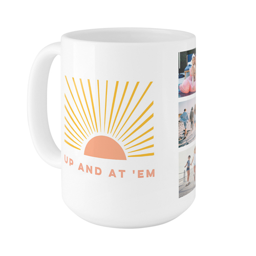 Sunrises and Coffee Mug, White,  , 15oz, White