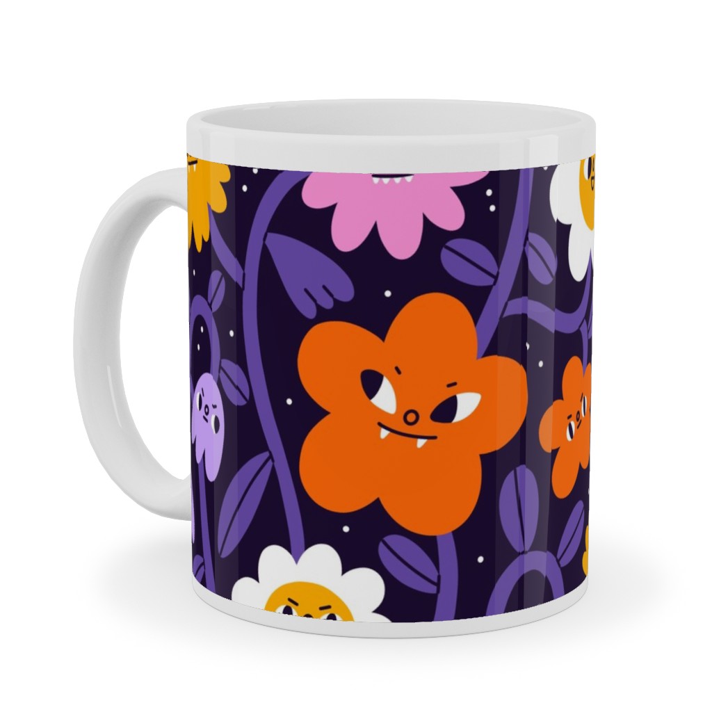 Extremely Wicked, Evil and Vile Halloween Garden - Purple Ceramic Mug, White, , 11oz, Purple, Purple