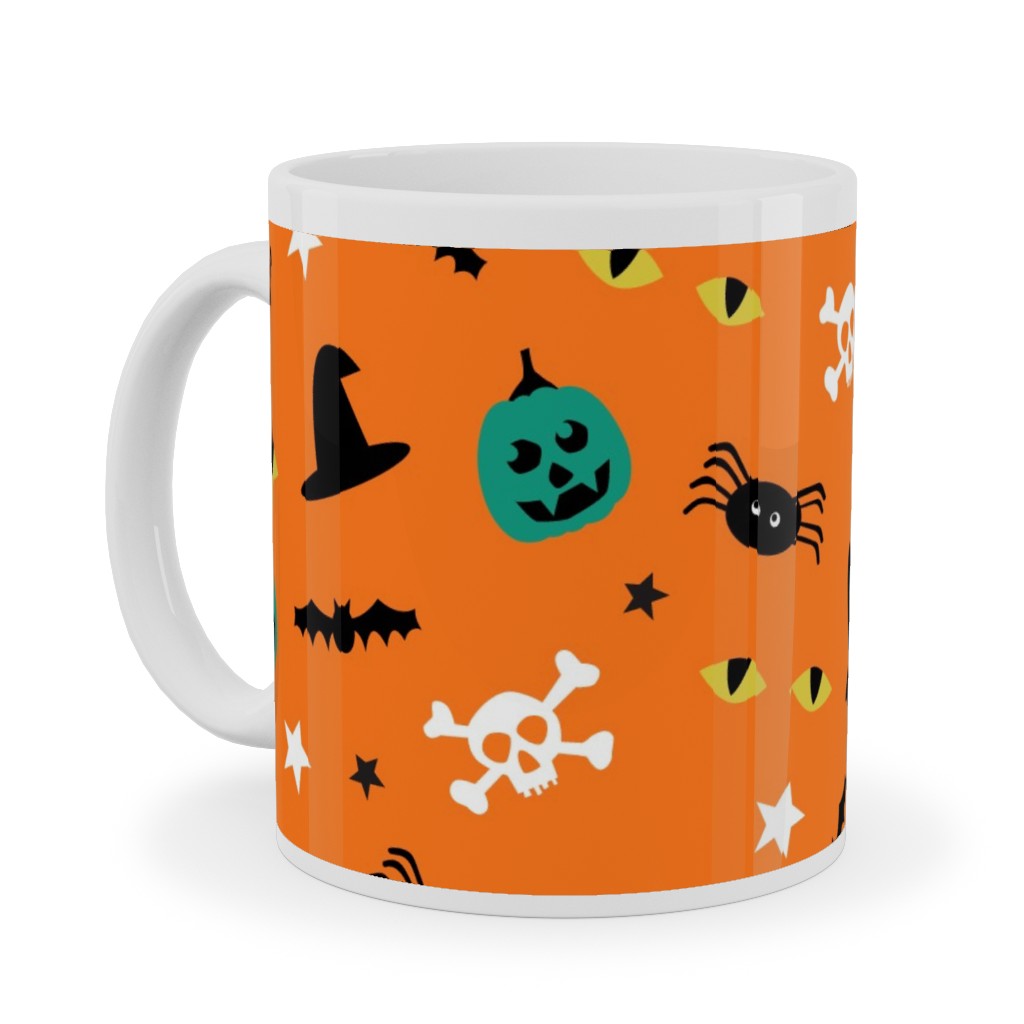 Halloween 2 - Orange Ceramic Mug, White, , 11oz, Orange, Orange