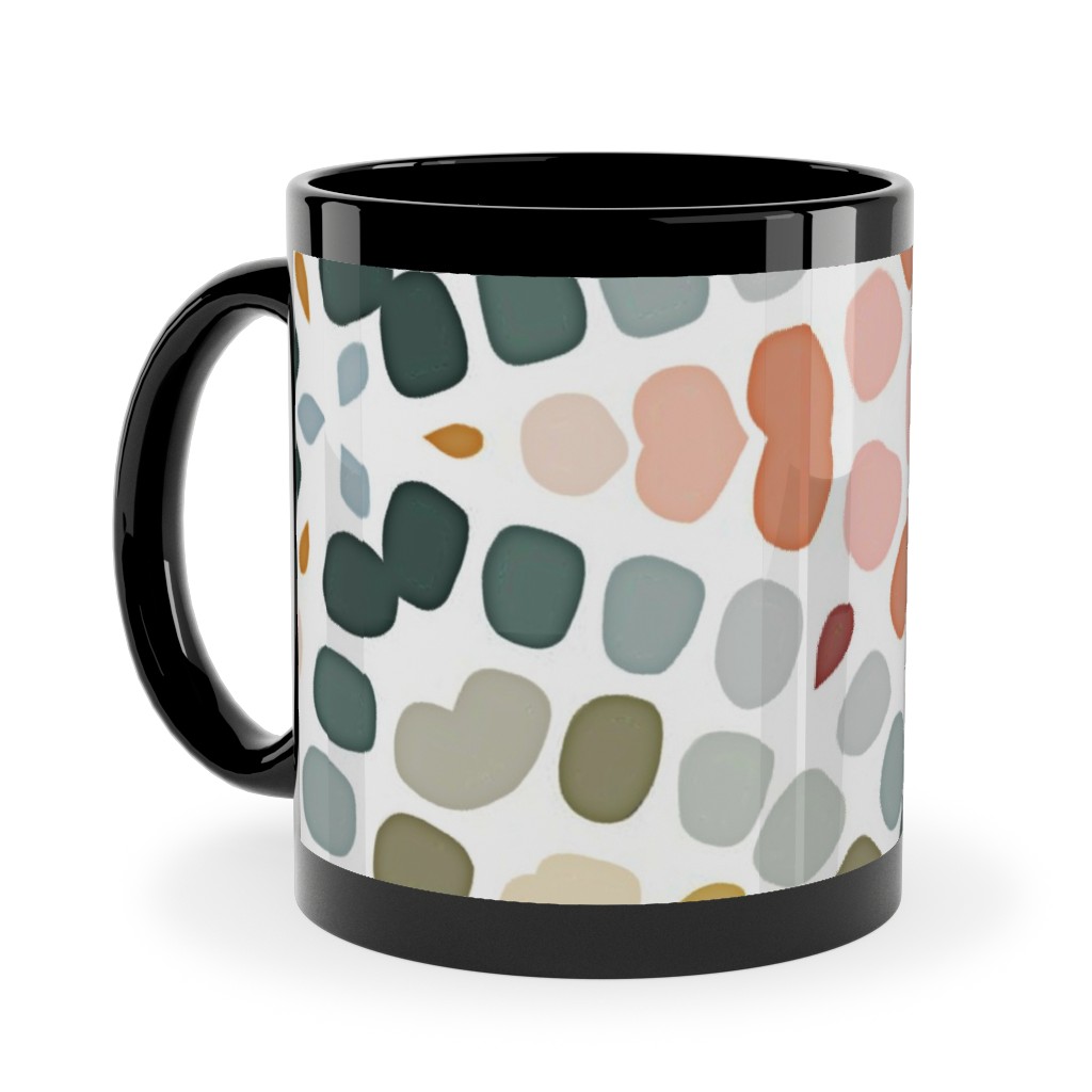 Abstract Mosaic - Multi Ceramic Mug, Black,  , 11oz, Multicolor