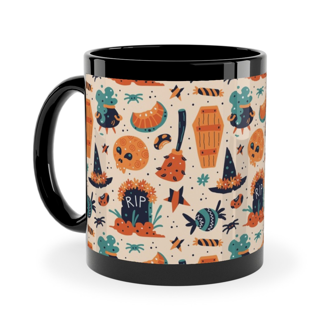 Halloween Rip - Multi Ceramic Mug, Black, , 11oz, Multicolor