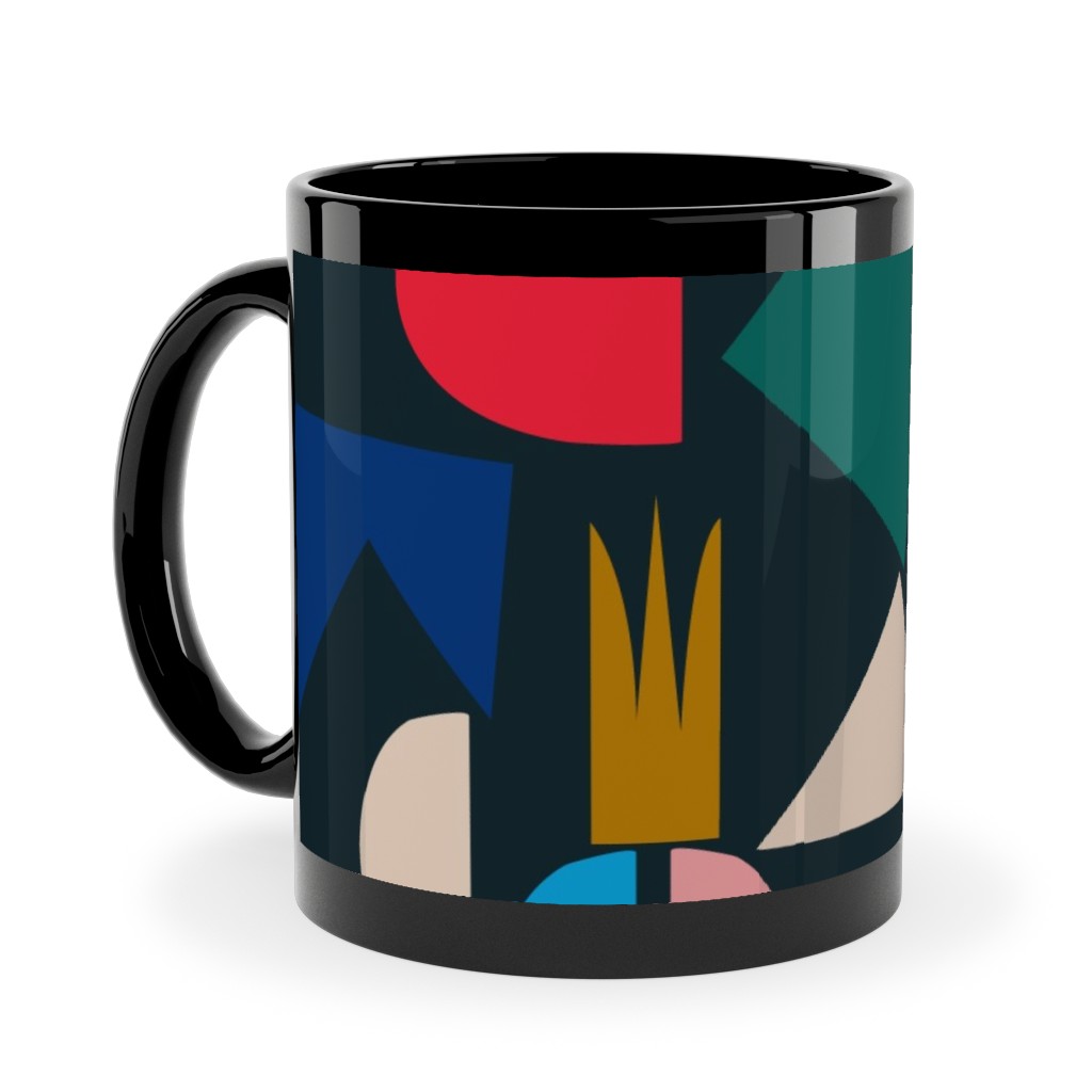 Shape of Things - Multi Ceramic Mug, Black, , 11oz, Multicolor